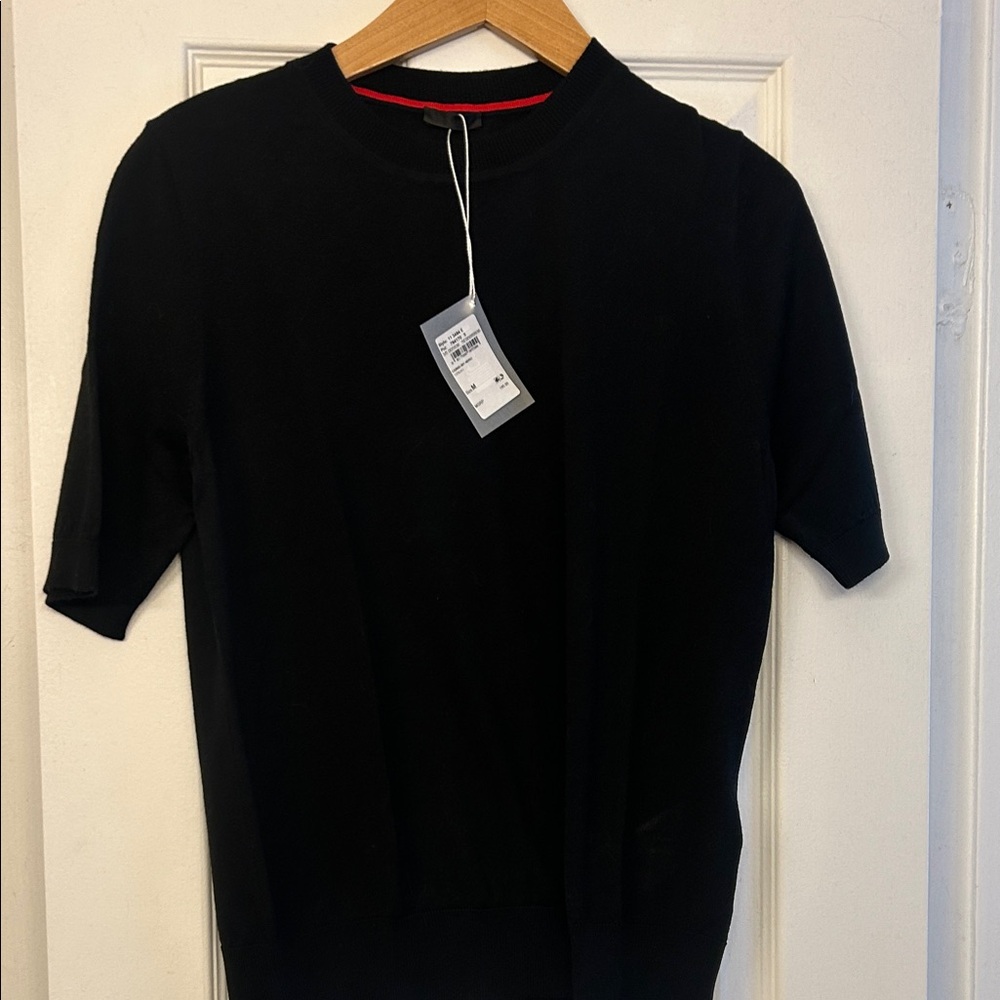 Salvatore Ferragamo Black Crew Neck Sweater